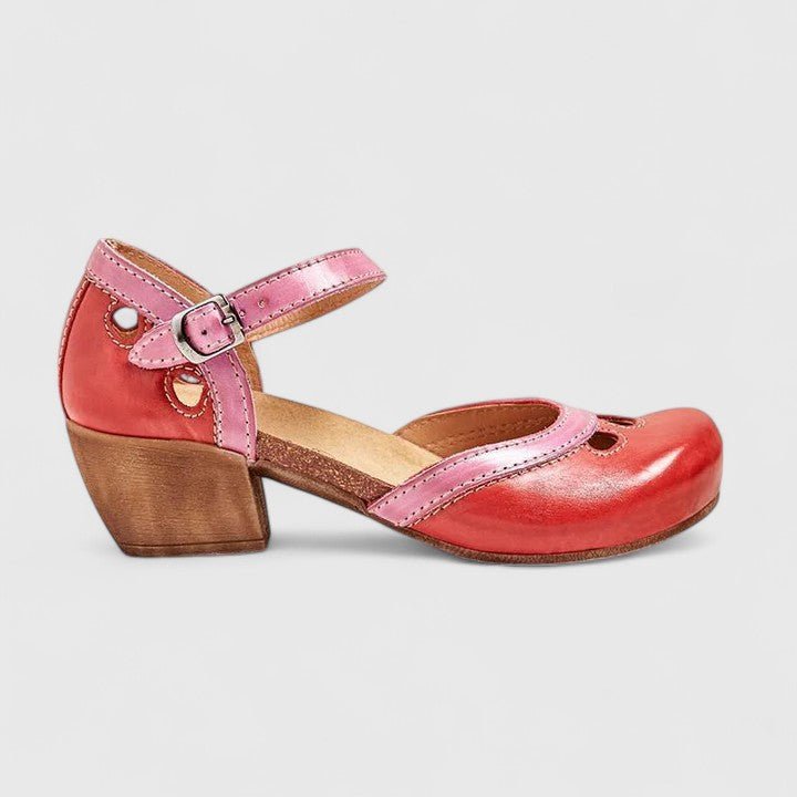 Damen Orthopädische Pumps Mary Jane Riemchen Komfort