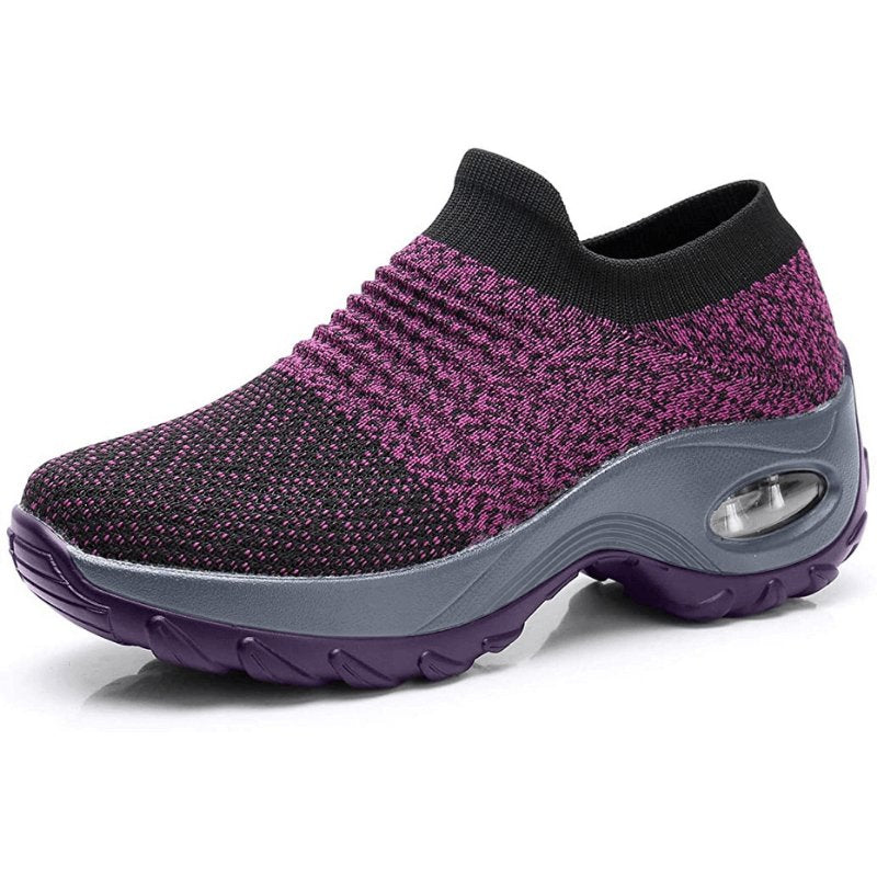 Damen Orthopädische Slip-On Sneaker Luftpolster - Purple