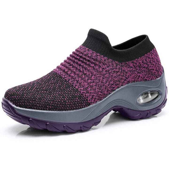 Damen Orthopädische Slip-On Sneaker Luftpolster - Purple