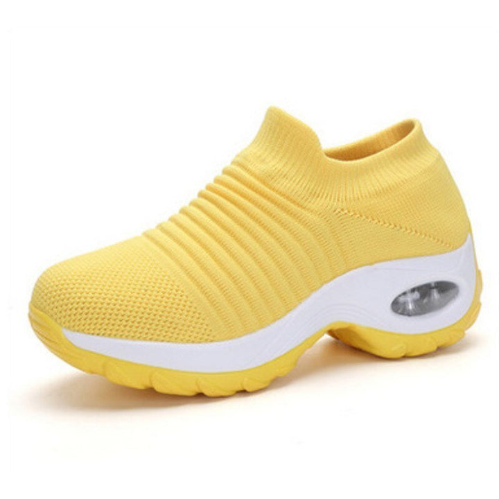 Damen Orthopädische Slip-On Sneaker Luftpolster - Yellow