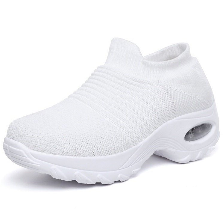 Damen Orthopädische Slip-On Sneaker Luftpolster - All White