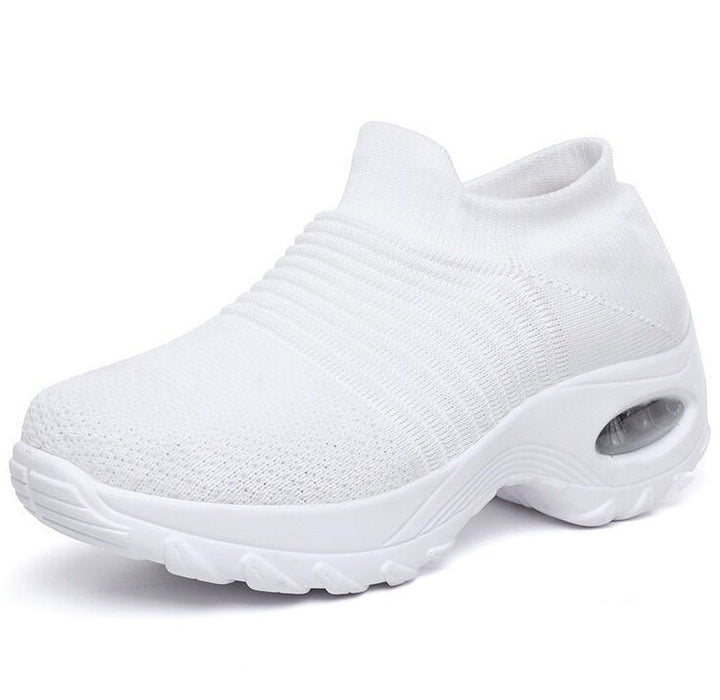 Damen Orthopädische Slip-On Sneaker Luftpolster - All White