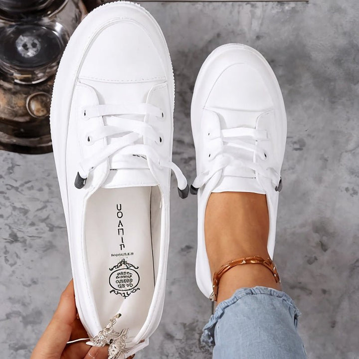 Damen Orthopädische Sneakers Weiß Komfort Atmungsaktiv - White