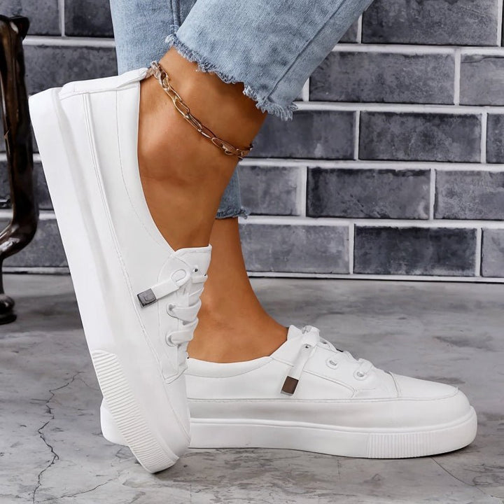 Damen Orthopädische Sneakers Weiß Komfort Atmungsaktiv