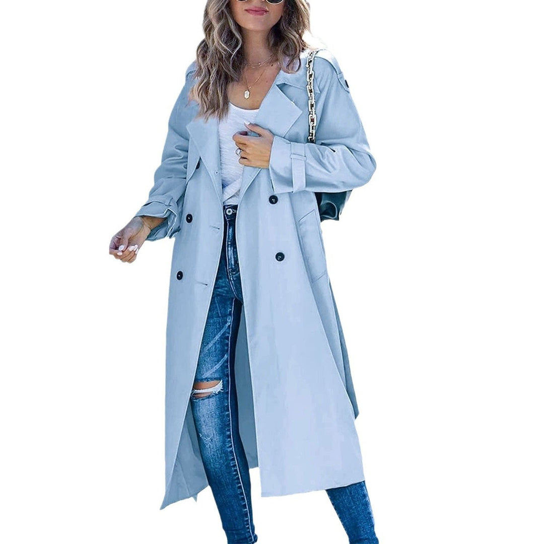 Damen Oversized Trench Coat mit Bindegürtel