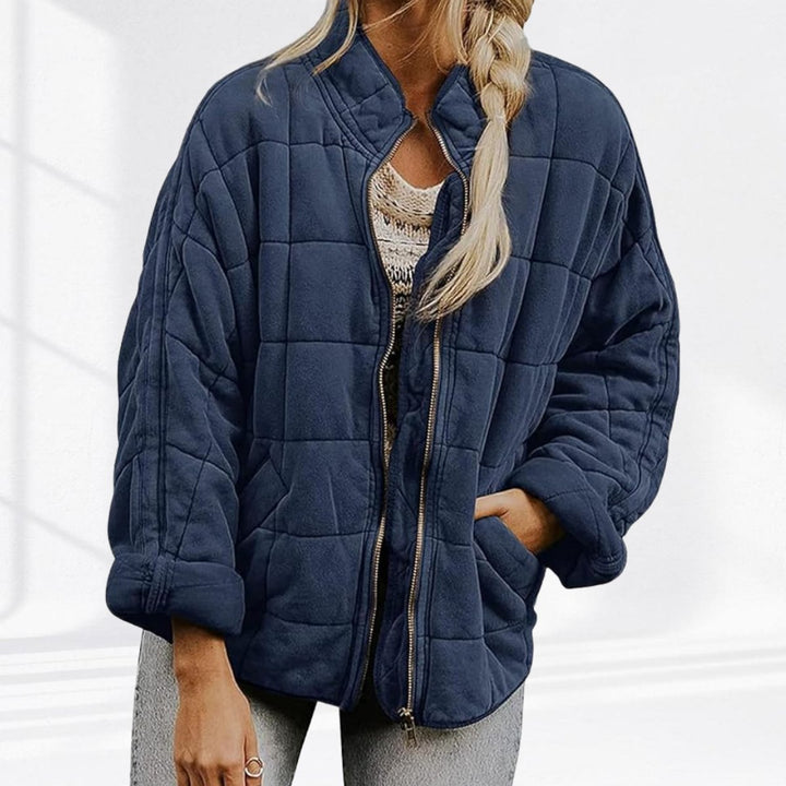 Damen Steppjacke gesteppt mit Reißverschluss Regular Fit Übergangsjacke