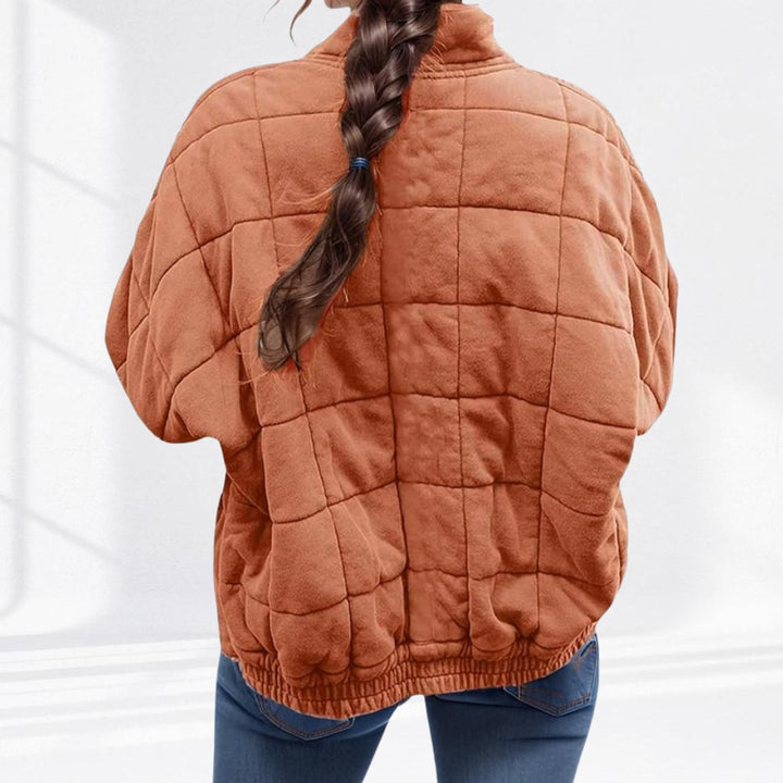 Damen Steppjacke gesteppt mit Reißverschluss Regular Fit Übergangsjacke