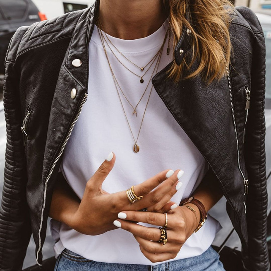 Damen Taillierte Echtleder Bikerjacke mit Reißverschluss