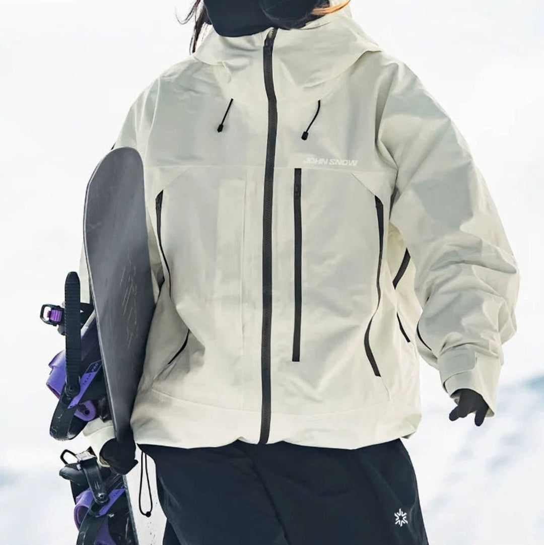 Damen Wasserdichte Ski-Jacke Winddichte Schneejacke mit Kapuze