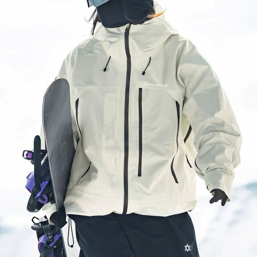 Damen Wasserdichte Ski-Jacke Winddichte Schneejacke mit Kapuze - Farbe 2