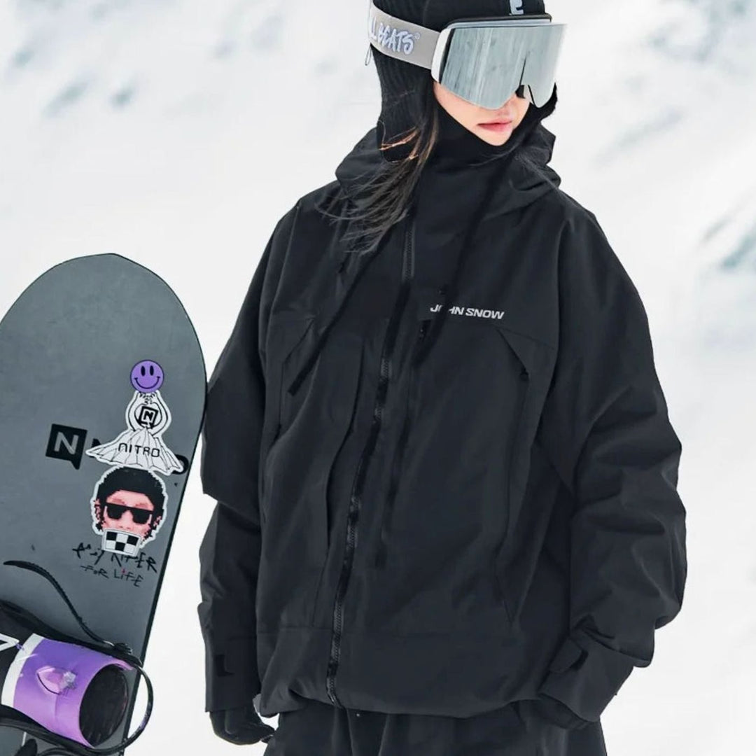Damen Wasserdichte Ski-Jacke Winddichte Schneejacke mit Kapuze - Farbe 6