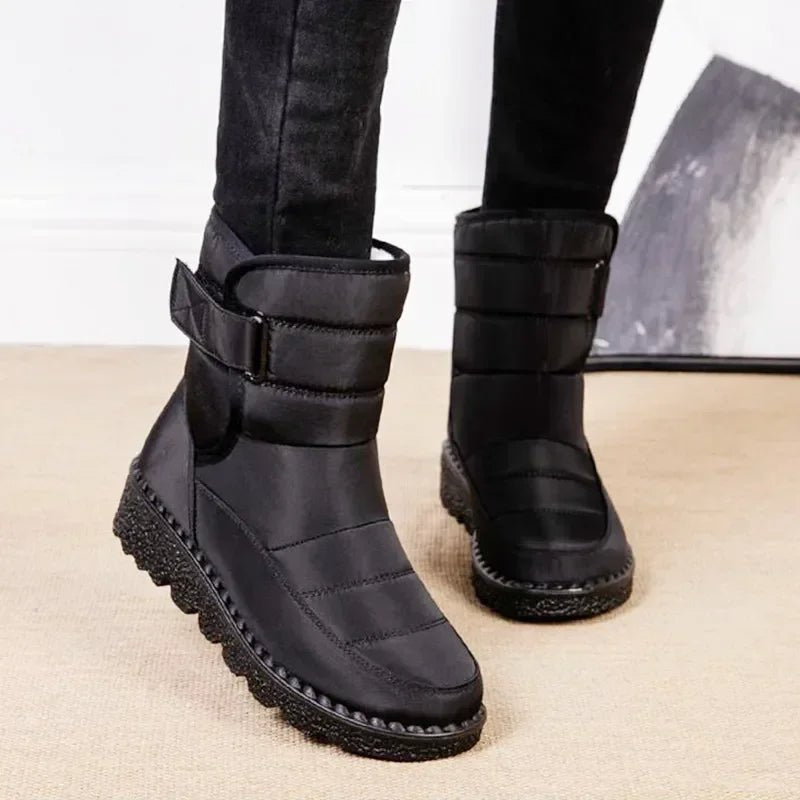 Damen Waterproof Boots Winterstiefel Gefüttert