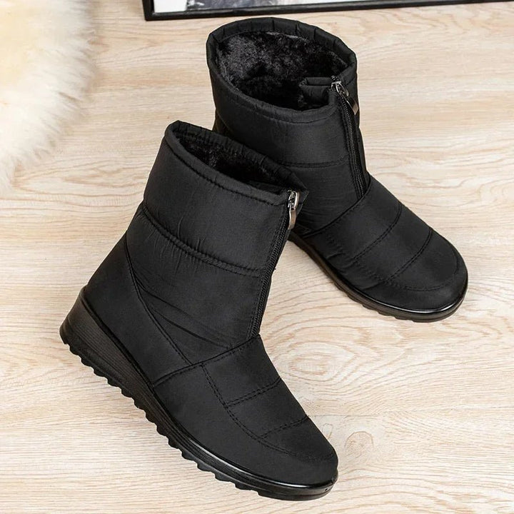 Damen Waterproof Boots Winterstiefel Gefüttert