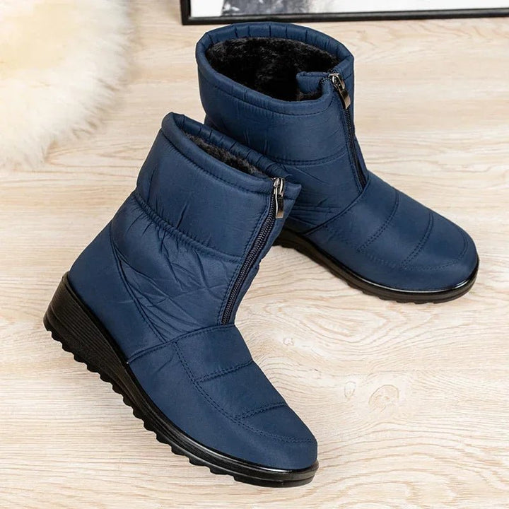 Damen Waterproof Boots Winterstiefel Gefüttert