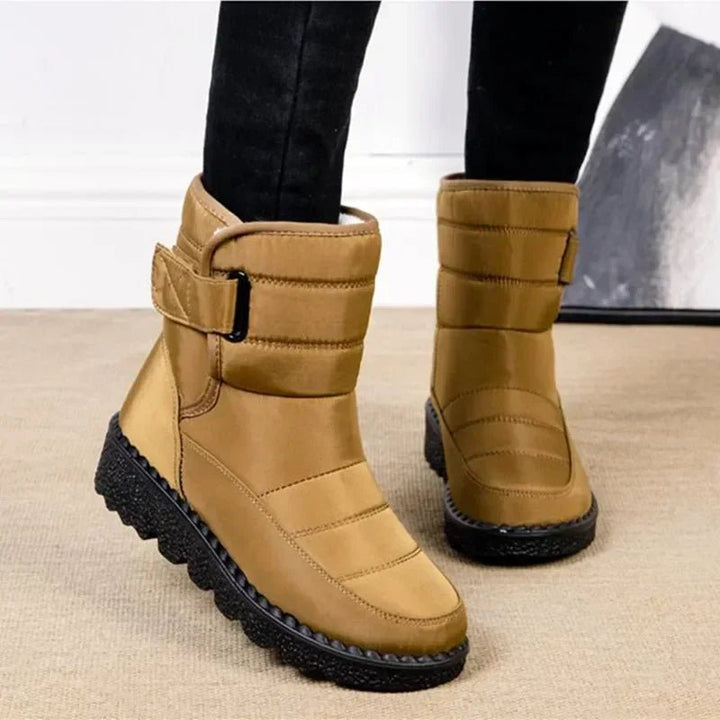 Damen Waterproof Boots Winterstiefel Gefüttert