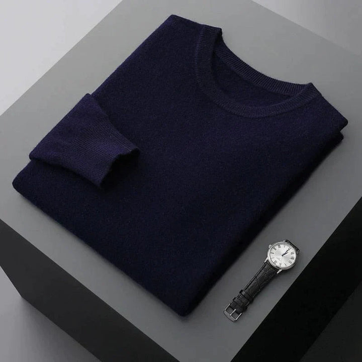 Benjamin | Herren Klassischer Pullover mit Rundhalsausschnitt