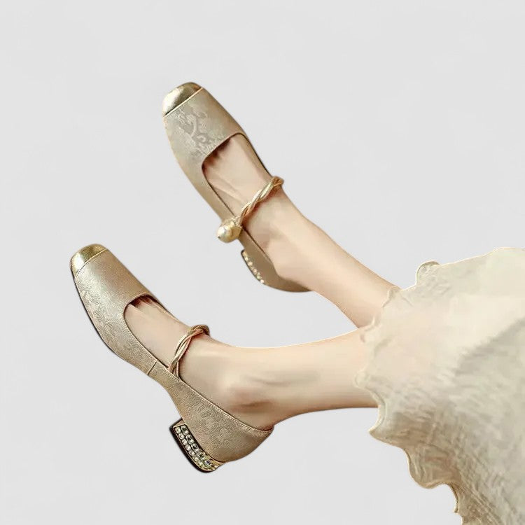 Gabriela | Damen Orthopädische Mary Jane Niedrig-Absatz-Schuhe