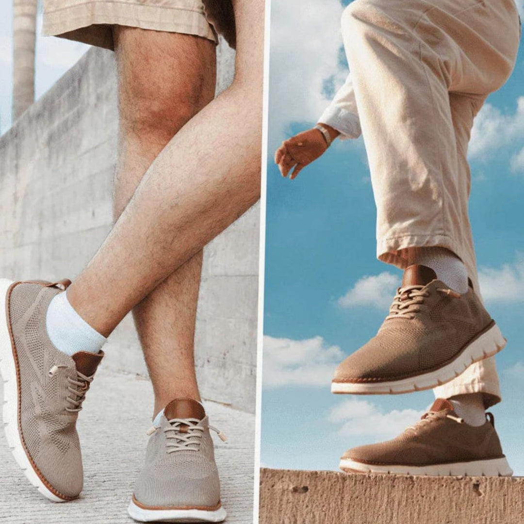 Herren Atmungsaktive Leichte Schnür-Sneaker im Casual-Stil