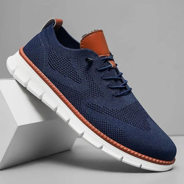 Herren Atmungsaktive Leichte Schnür-Sneaker im Casual-Stil - Blau