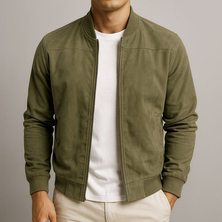 Herren Bomberjacke Urban Klassisch Minimalistisch Atmungsaktiv - Grün