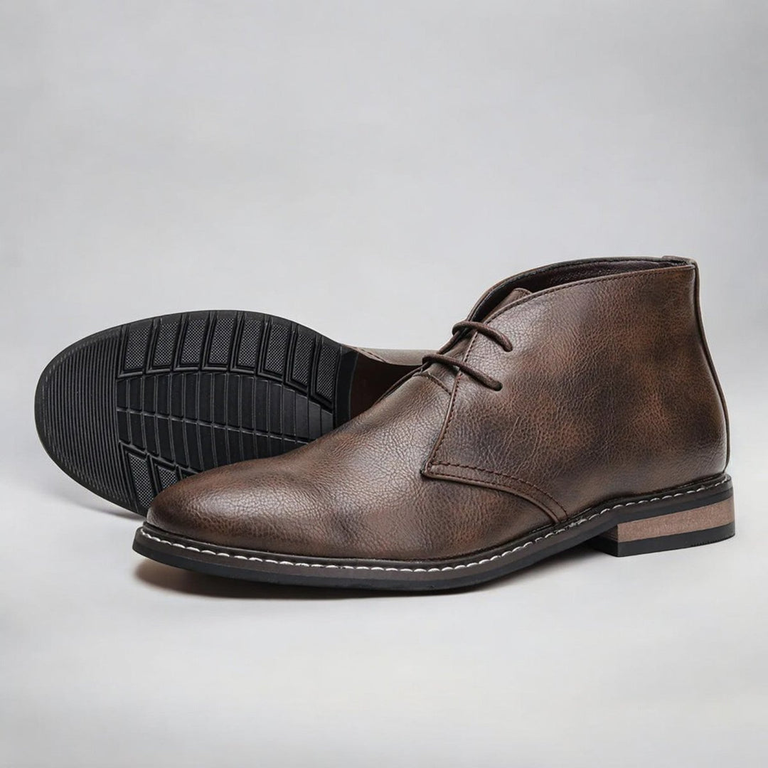 Herren Chukka Mens Boots Schnürung Knöchelhohe Lederstiefel