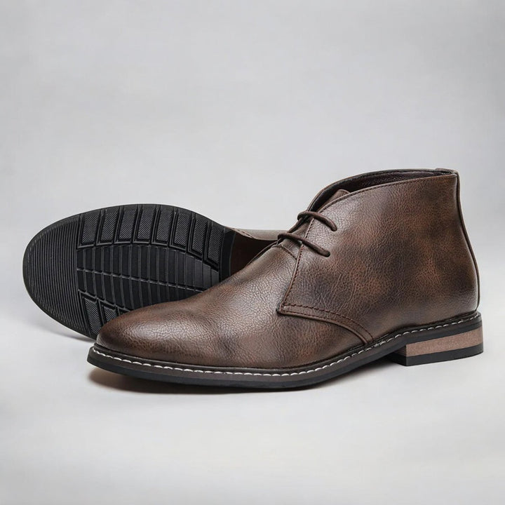Herren Chukka Mens Boots Schnürung Knöchelhohe Lederstiefel