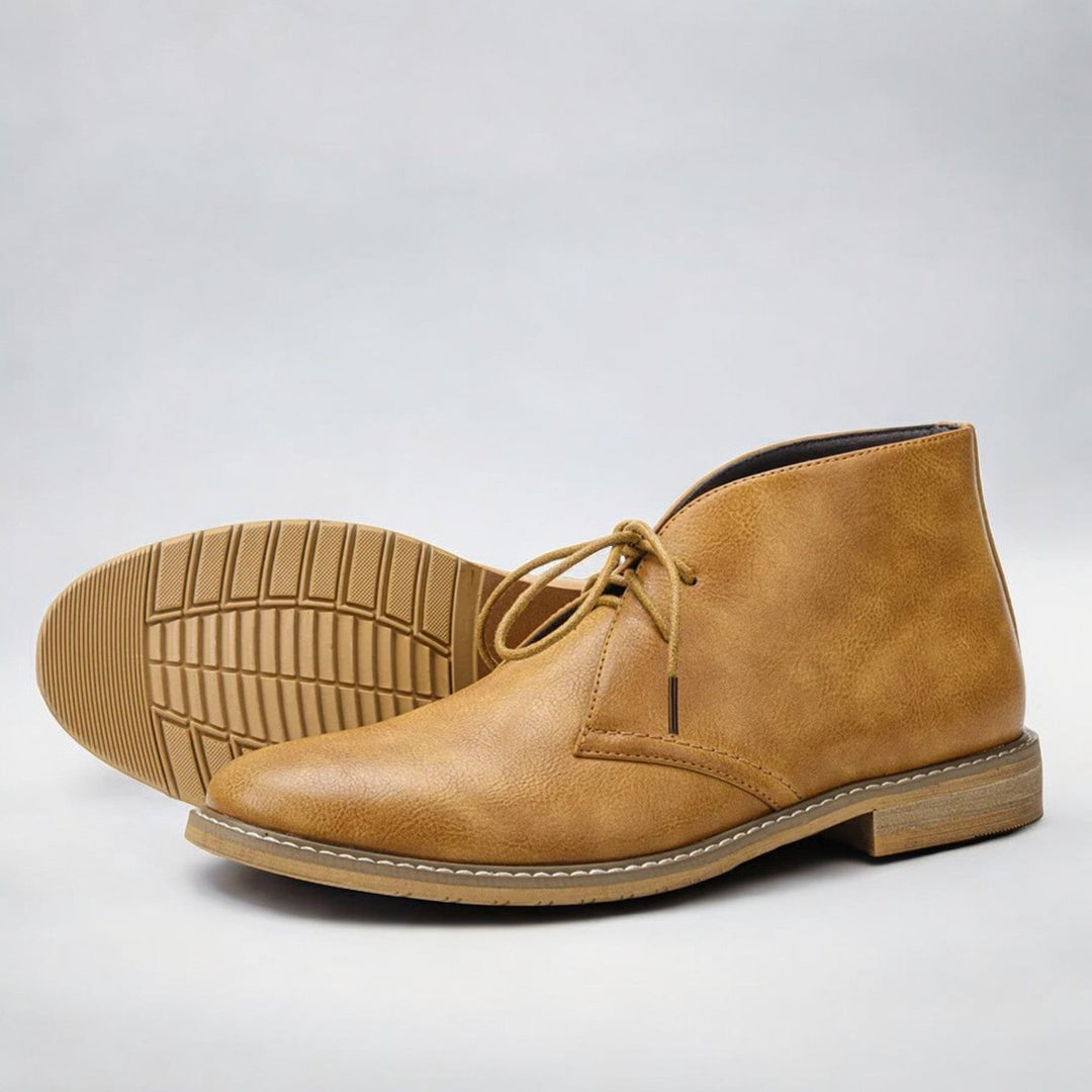 Herren Chukka Mens Boots Schnürung Knöchelhohe Lederstiefel