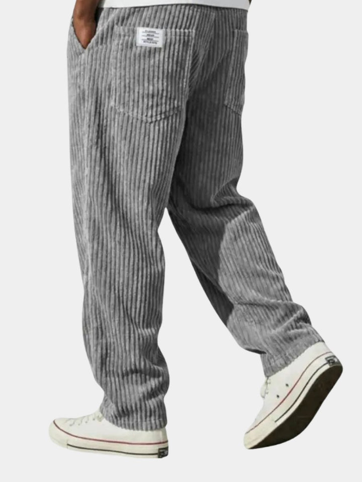 Herren Cordhose Elastischer Bund Vielseitig Cord-Textur