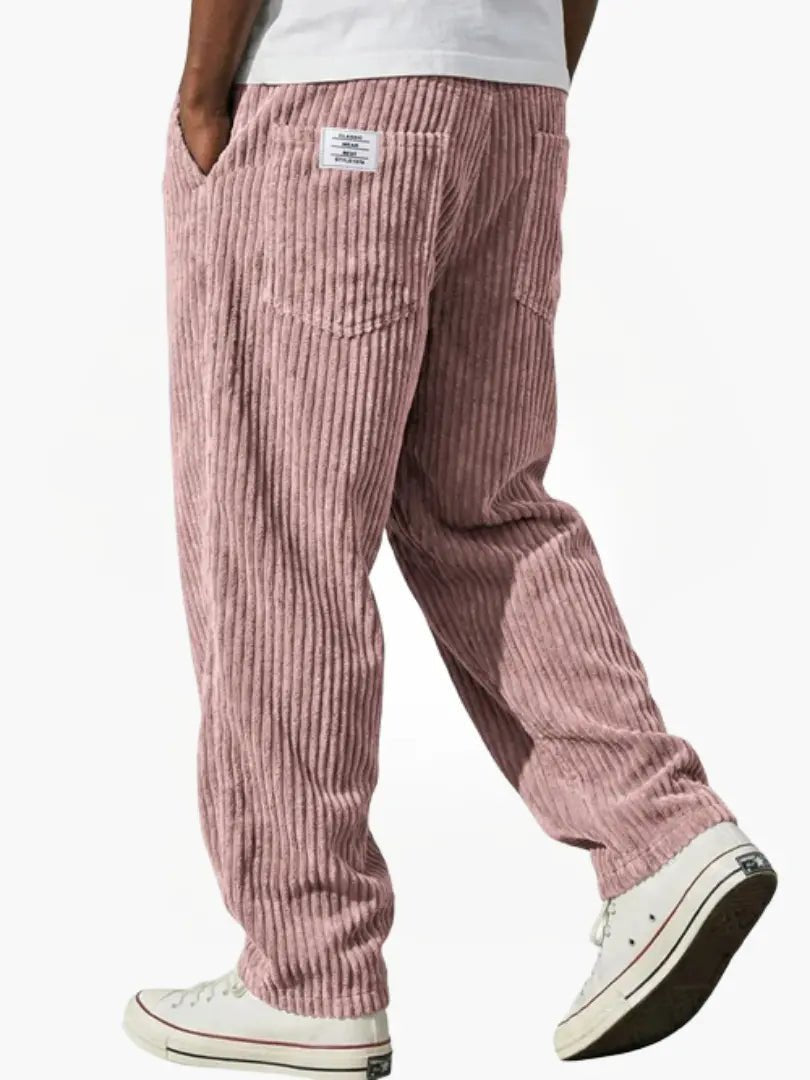 Herren Cordhose Elastischer Bund Vielseitig Cord-Textur
