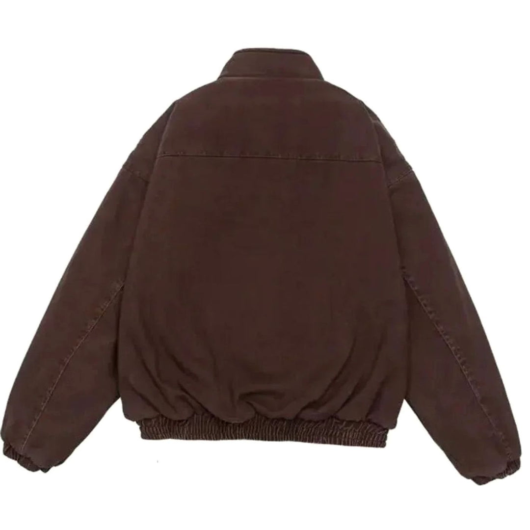 Herren Fleece-gefütterte Wattierte Reißverschluss-Winterjacke