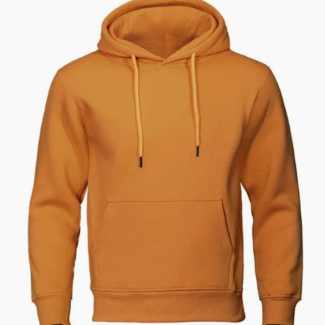 Herren Fleece Kapuzen-Sweatshirt mit Kordelzug und Känguru-Tasche