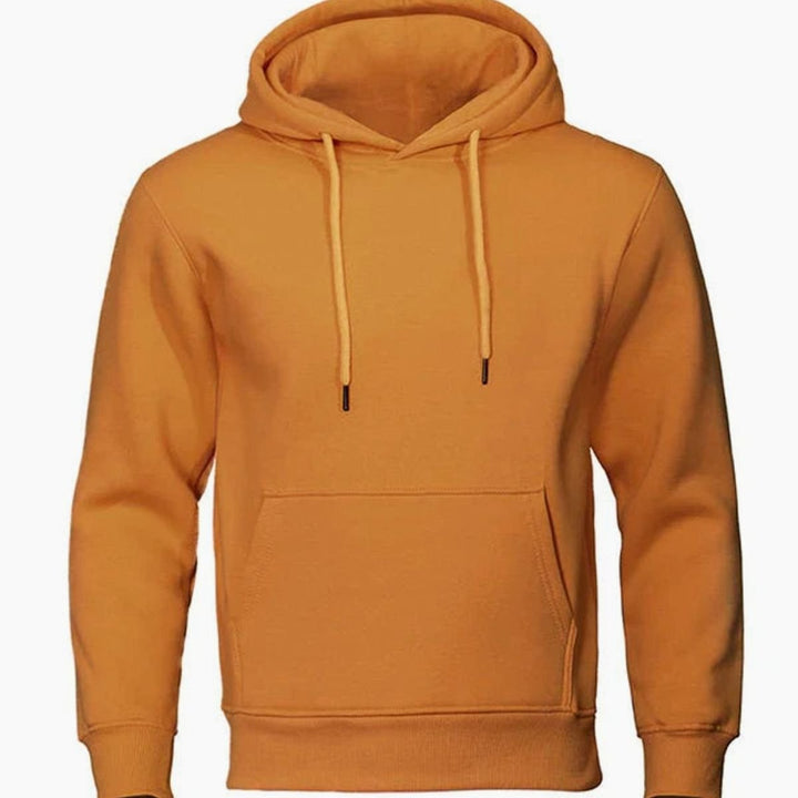 Herren Fleece Kapuzen-Sweatshirt mit Kordelzug und Känguru-Tasche