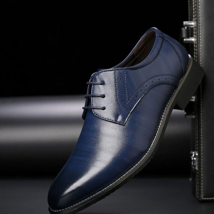 Herren Formelle Schnürschuhe Zeitlose Brogue Derby - Blau