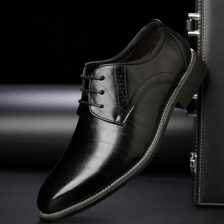 Herren Formelle Schnürschuhe Zeitlose Brogue Derby - Schwarz