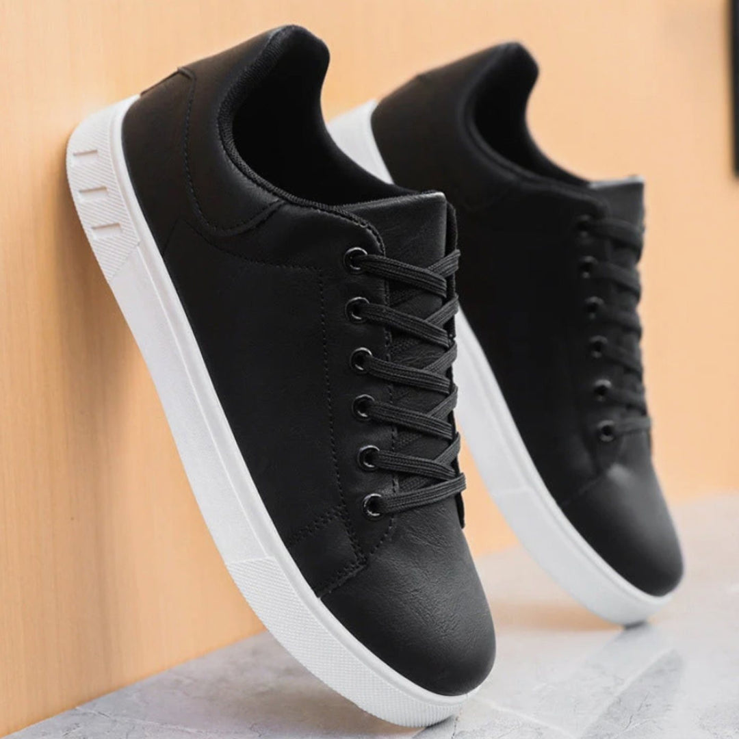 Herren Freizeit-Sneaker mit Schnürung Kunstleder Low-Top