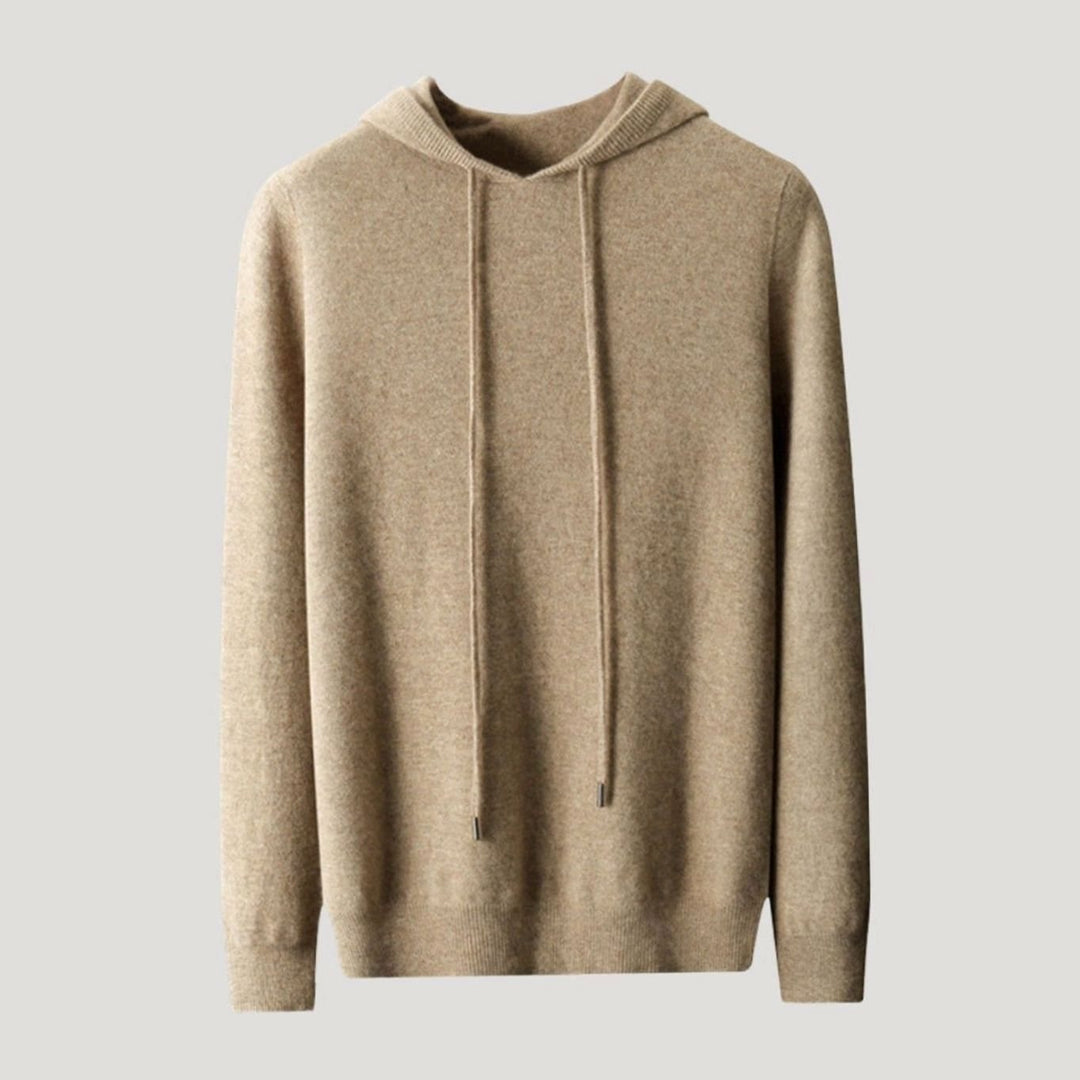 Herren Frühlings Kaschmir-Kapuzenpullover Leichter Strick-Hoodie
