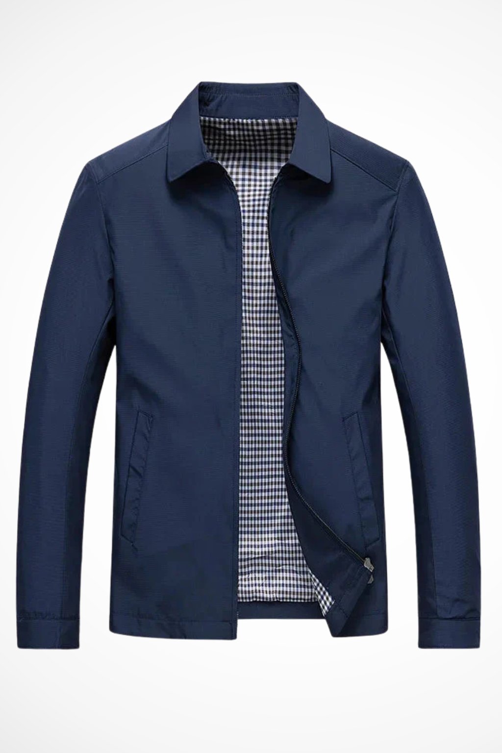 Herren Harrington Jacke Kragen Reißverschluss Klassisch