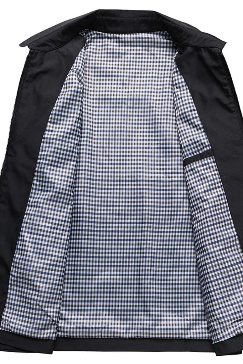 Herren Harrington Jacke Kragen Reißverschluss Klassisch