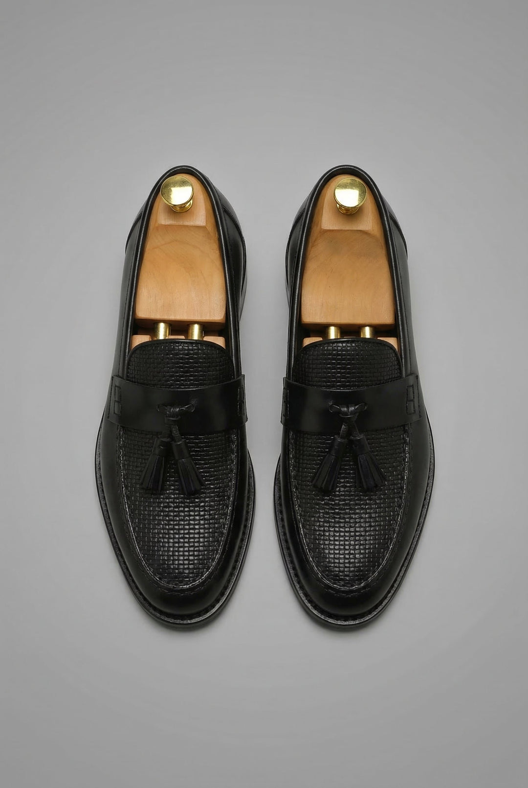 Herren Klassische Gewebte Quasten-Slipper Loafers