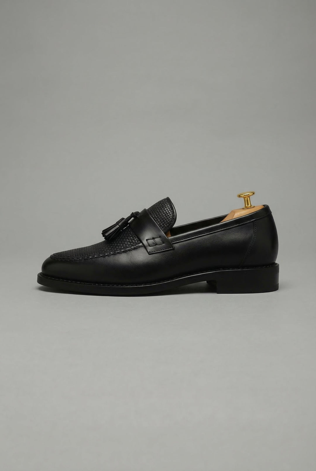 Herren Klassische Gewebte Quasten-Slipper Loafers