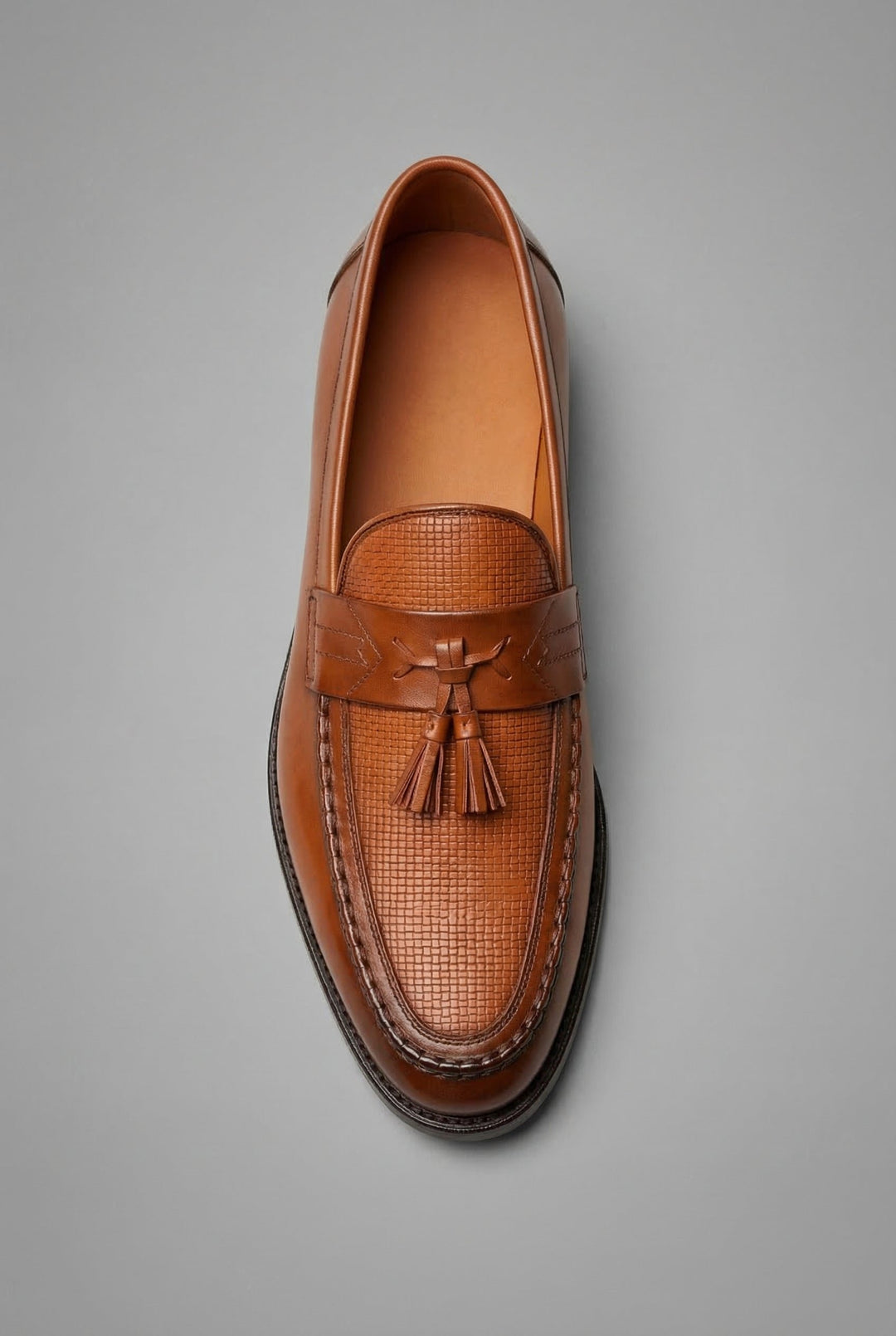 Herren Klassische Gewebte Quasten-Slipper Loafers