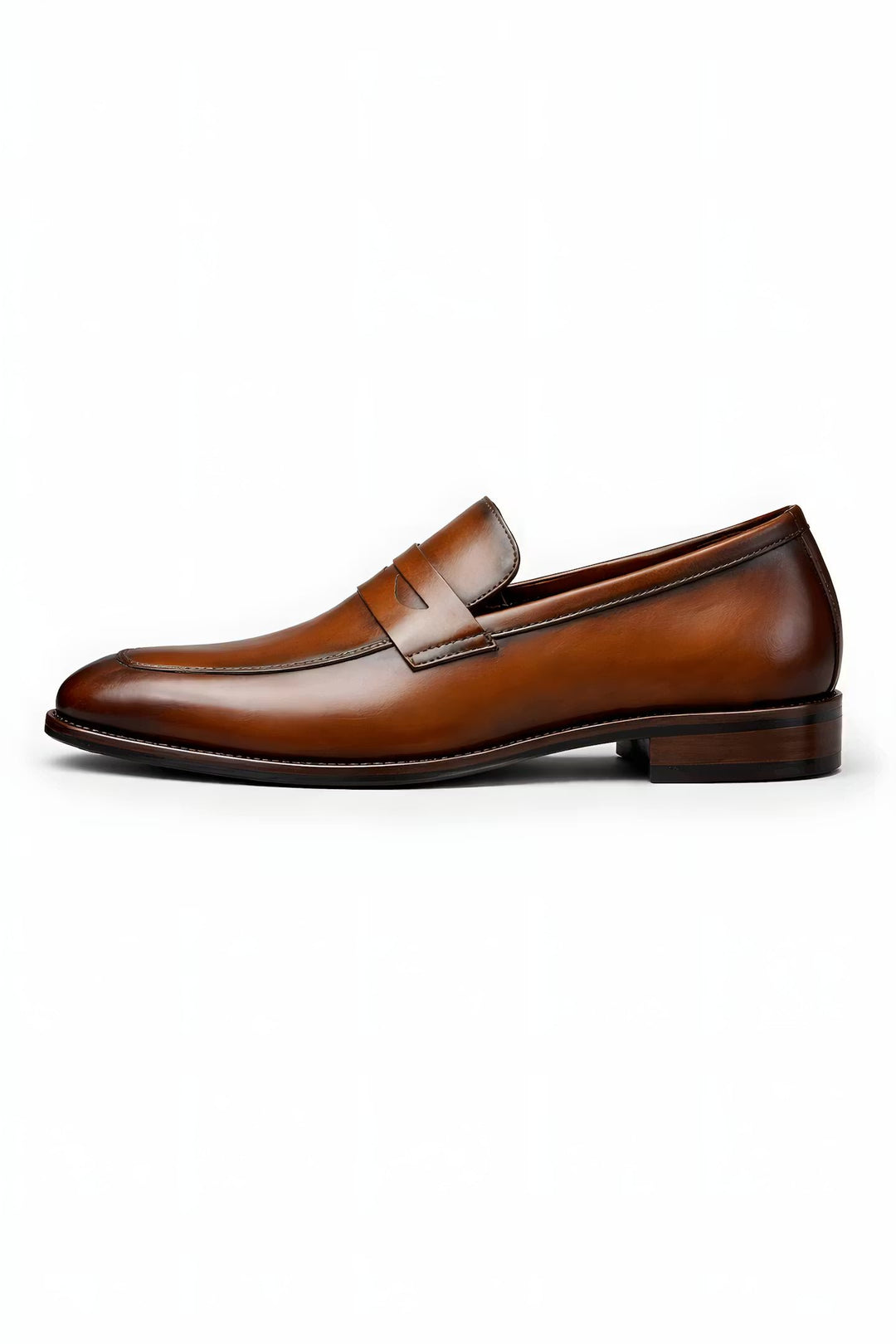 Herren Klassische Slip-On Penny Loafer Halbschuhe - Brown