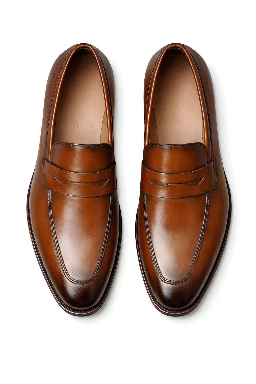 Herren Klassische Slip-On Penny Loafer Halbschuhe
