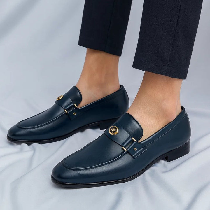 Herren Leder Loafer Business Slipper Italienisches Leder