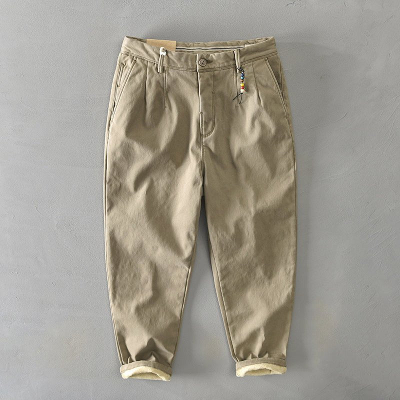 Herren Lässige Tapered Chino Hose - Beige