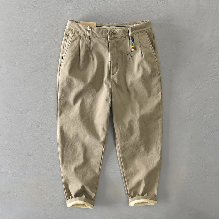 Herren Lässige Tapered Chino Hose - Beige