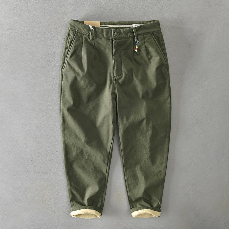 Herren Lässige Tapered Chino Hose - Green