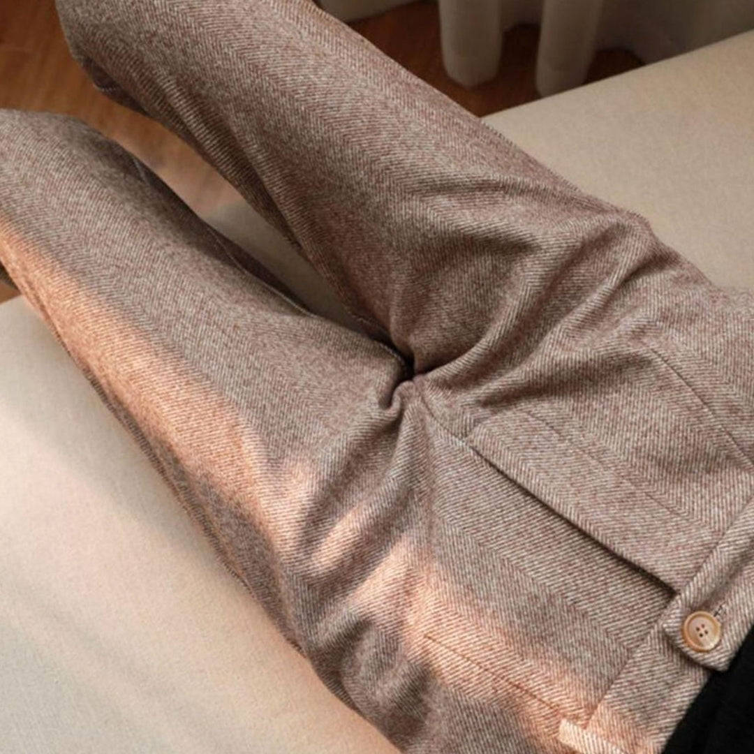Herren Maßgeschneiderte Knöchellange Hose mit Bundfalten Frühjahr