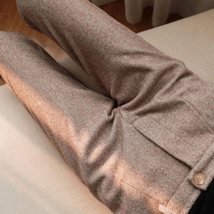 Herren Maßgeschneiderte Knöchellange Hose mit Bundfalten Frühjahr