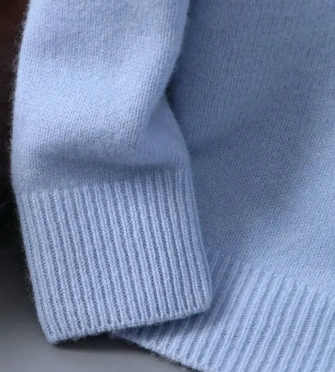 Herren Mens Knit Sweater Warmer Mohair Rundhals Pullover